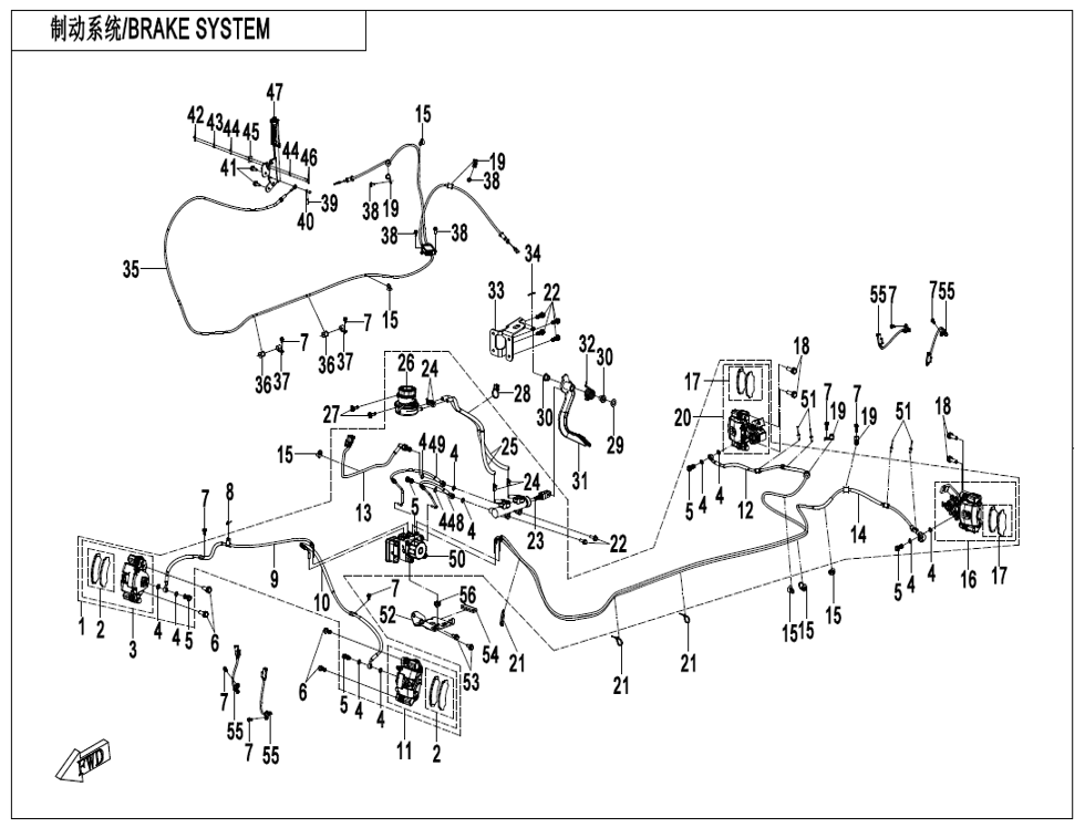 B (abs) Brake System(with Abs)